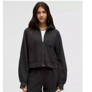 Lululemon Scuba Oversized Full-Zip Hoodie, Black (XS/S)